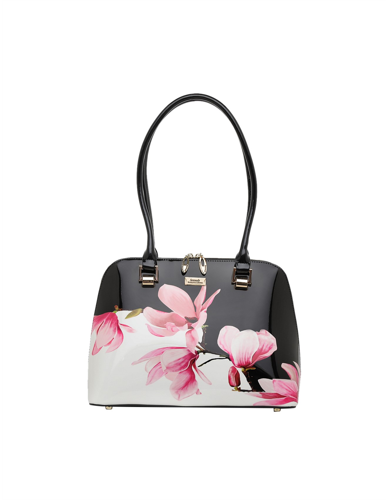 floral leather bag