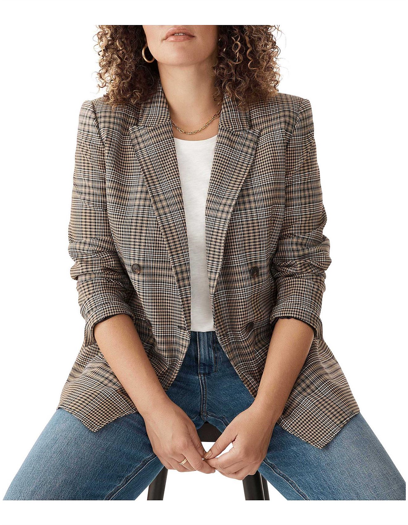 baffle zip through jacket