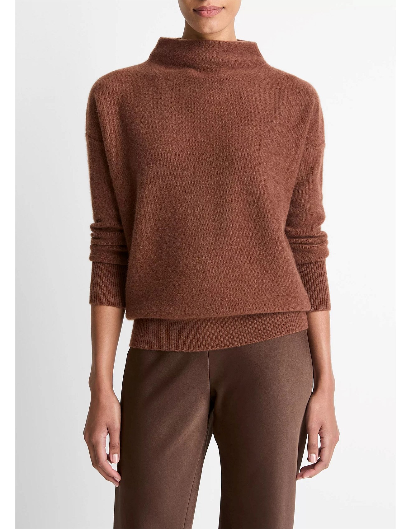 Vince Plush Cashmere Funnel Neck Sweater David Jones