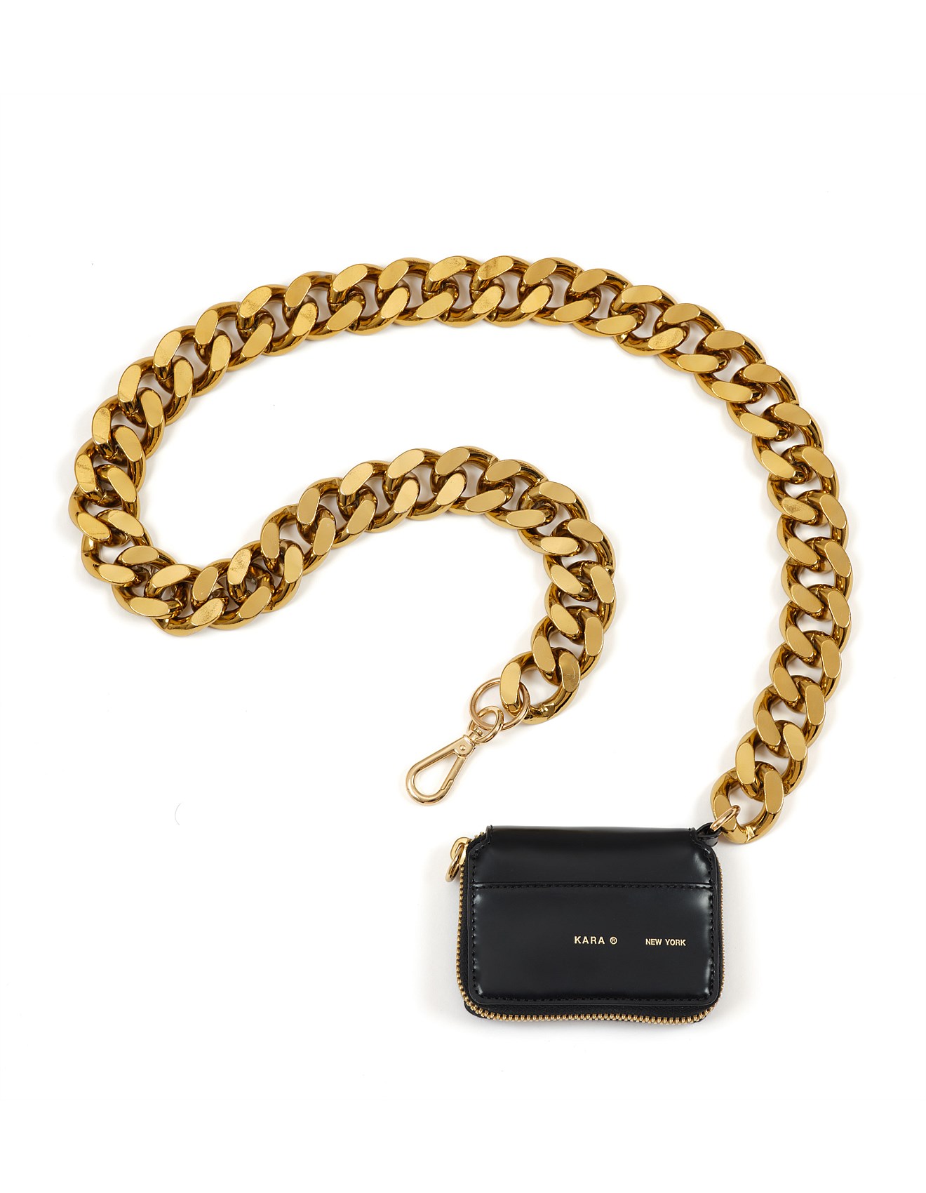 Chain Bag Kara Biker Chain Wallet Kara Bike Wallet In Black/gold