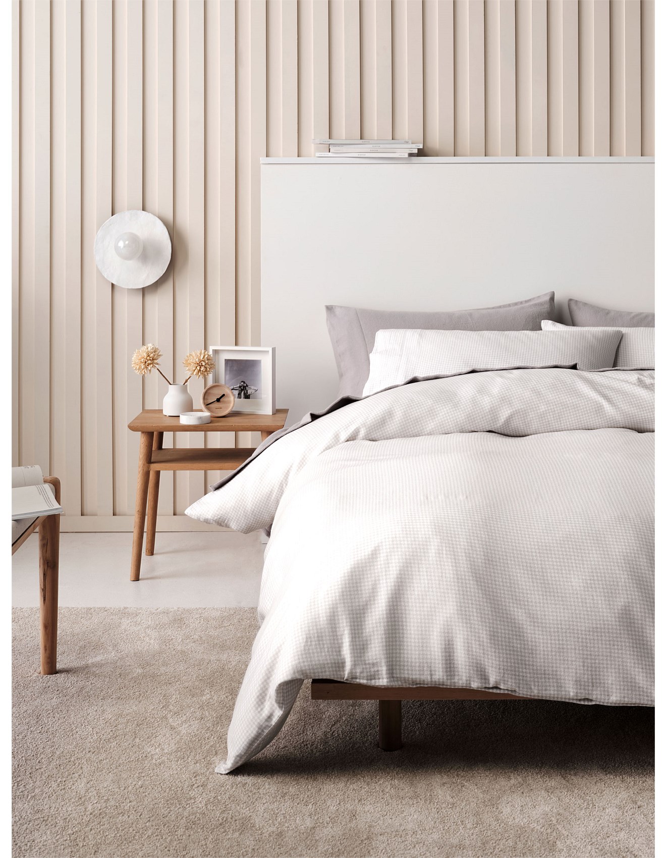 David Jones Hunter Tencel Flannelette King Quilt Cover Set David Jones