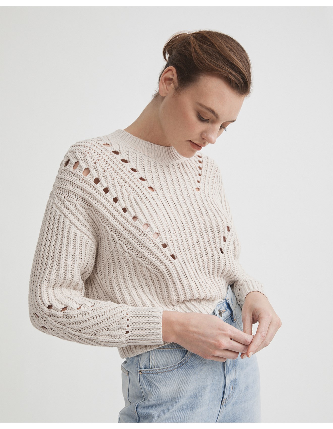 Tunic Witchery Roll Neck Slouch Knit Witchery Knitwear Sale Sales