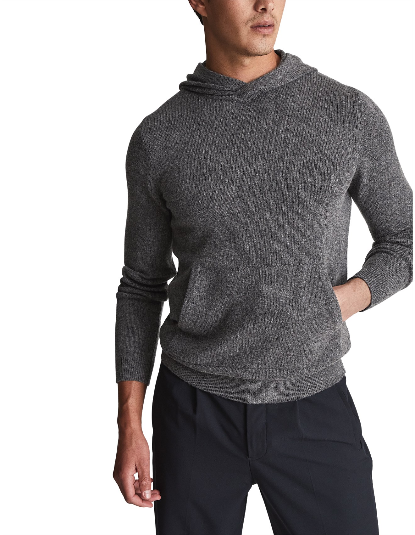 Crew Neck Reiss Seren Cashmere Blend Reiss Grey Hoodie Reiss Seren