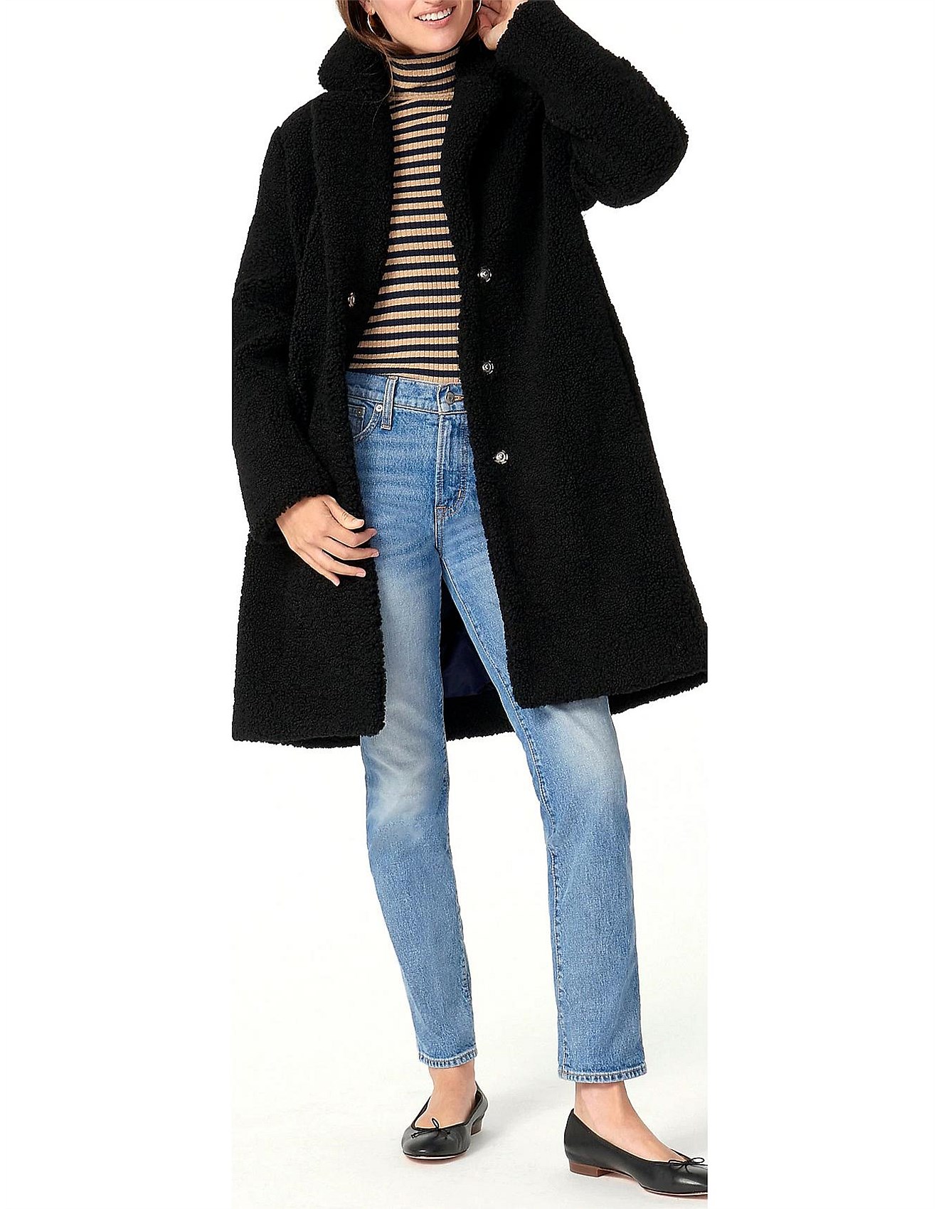 daphne boiled wool topcoat