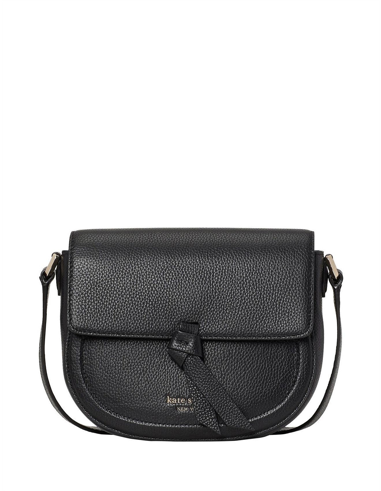 black saddle bag