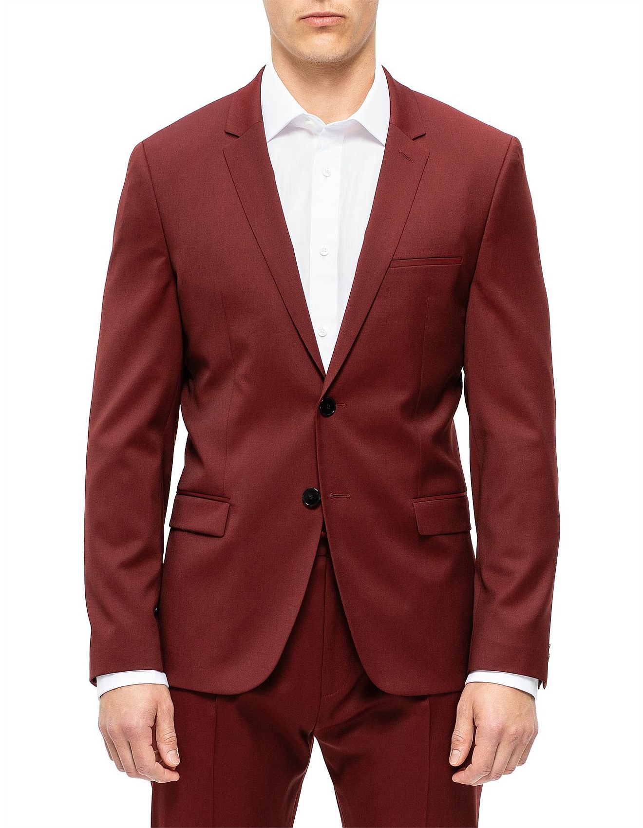 dark red blazer