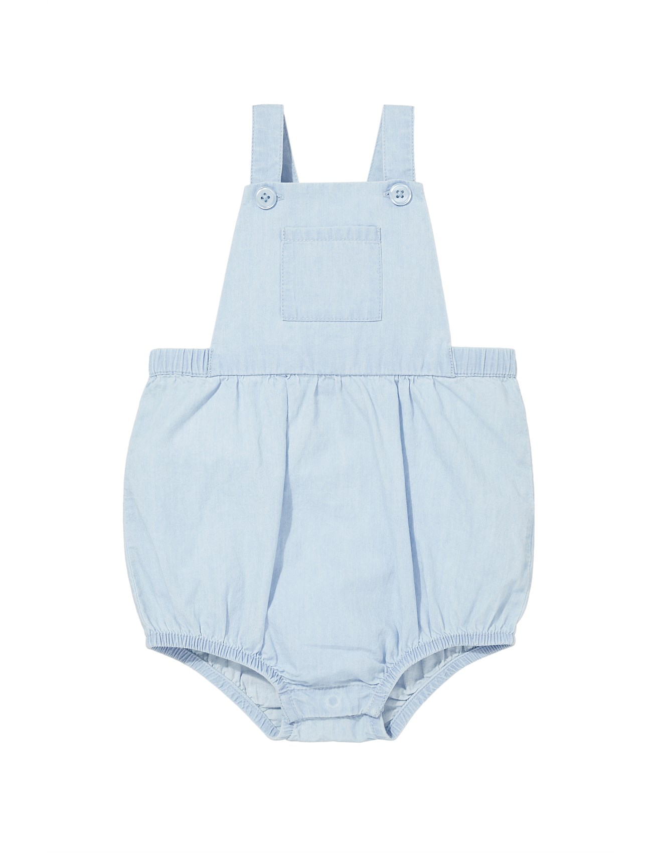 Seed Heritage Chambray Overall Romper (newborn 0000 -1) David Jones