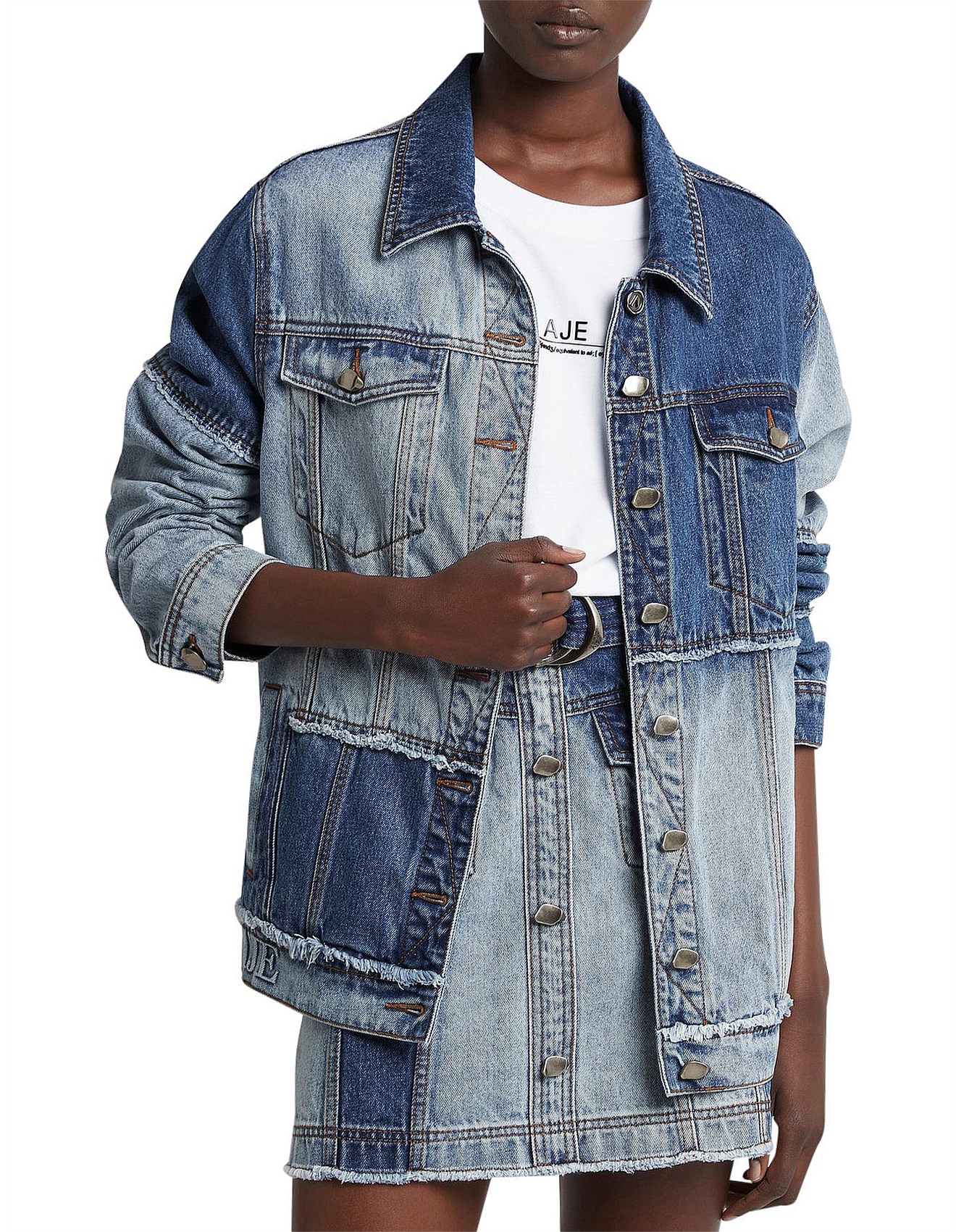 Aje Freecycle Denim Jacket David Jones