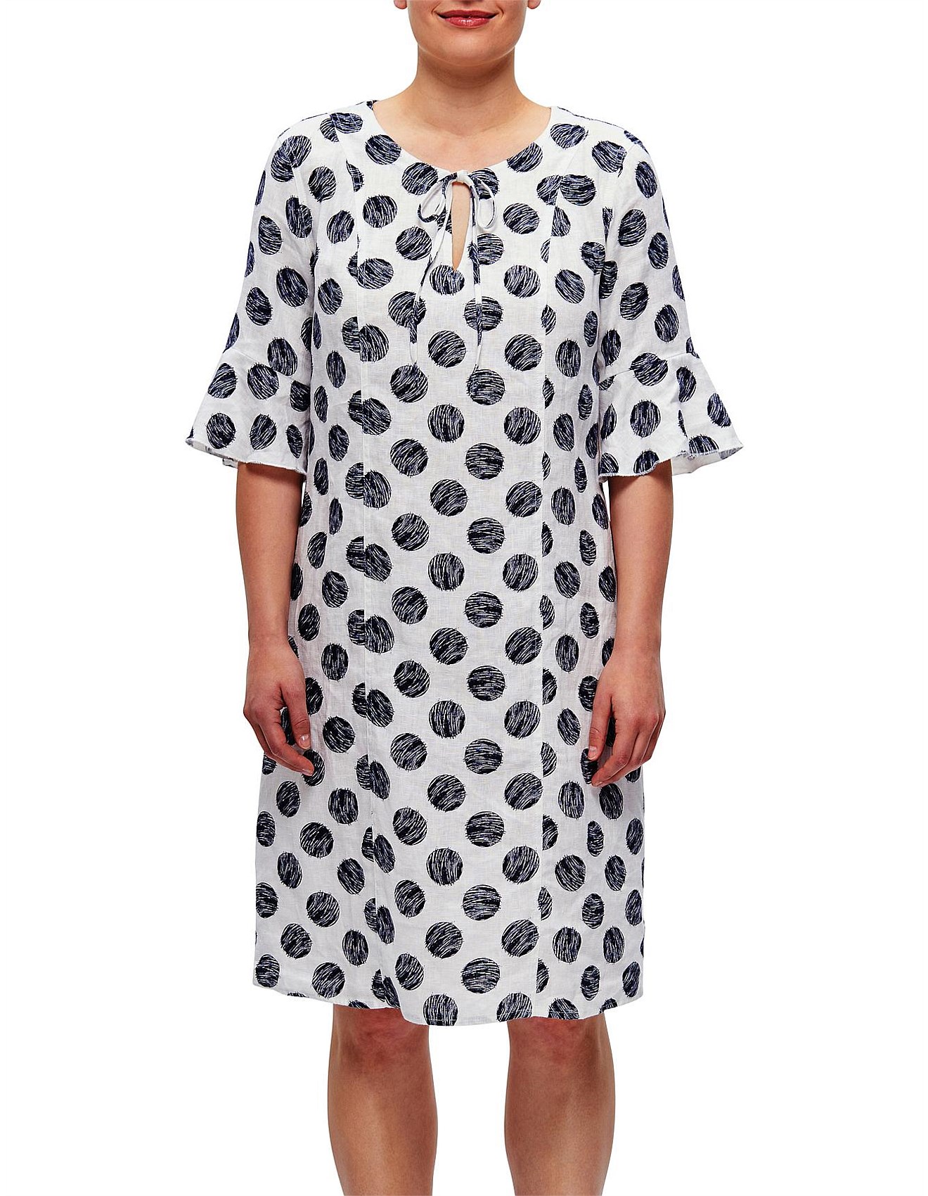 david jones linen dress
