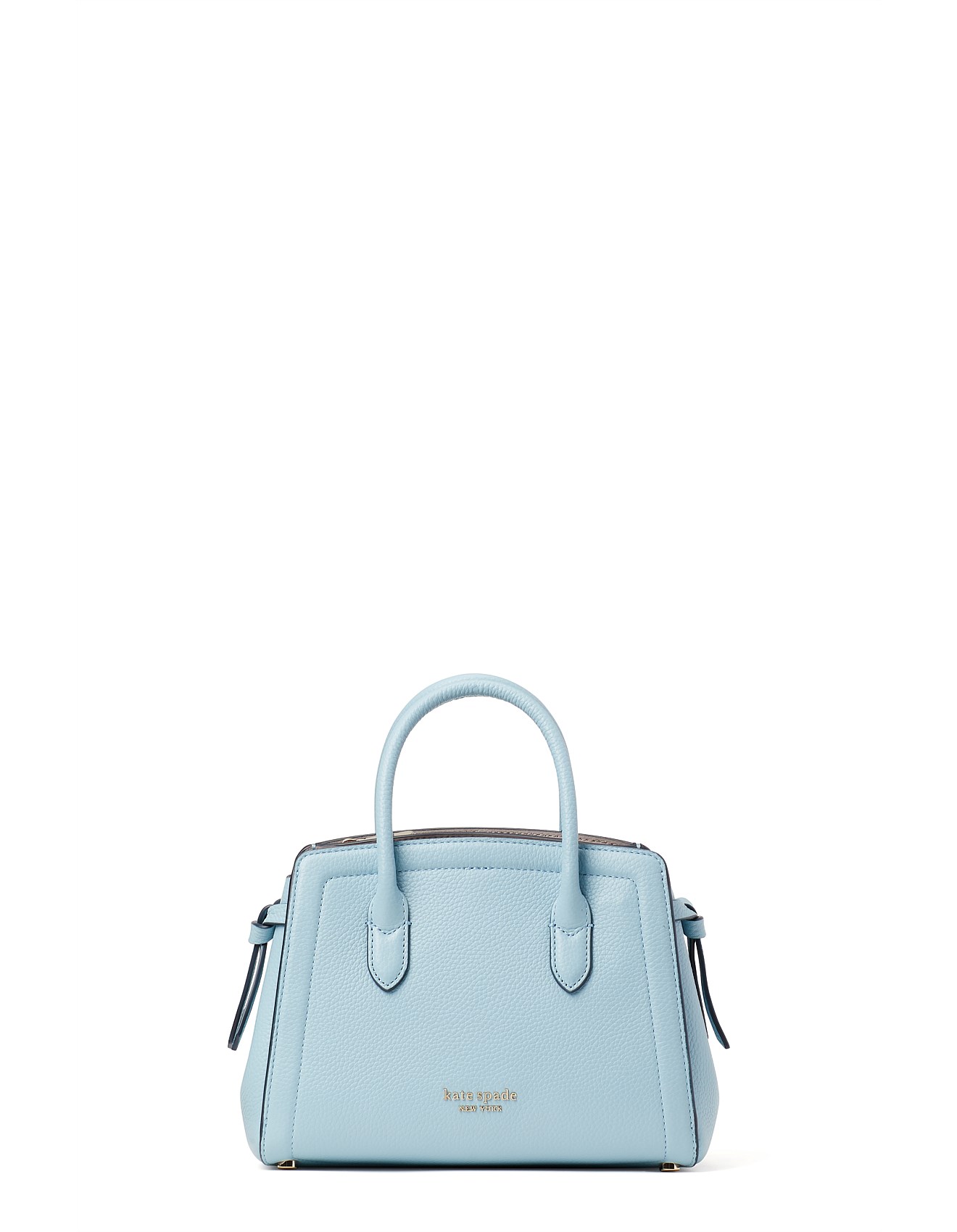 blue satchel bag
