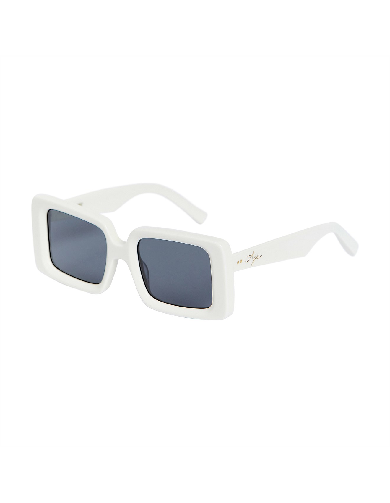 Square white sunglasses Clearance