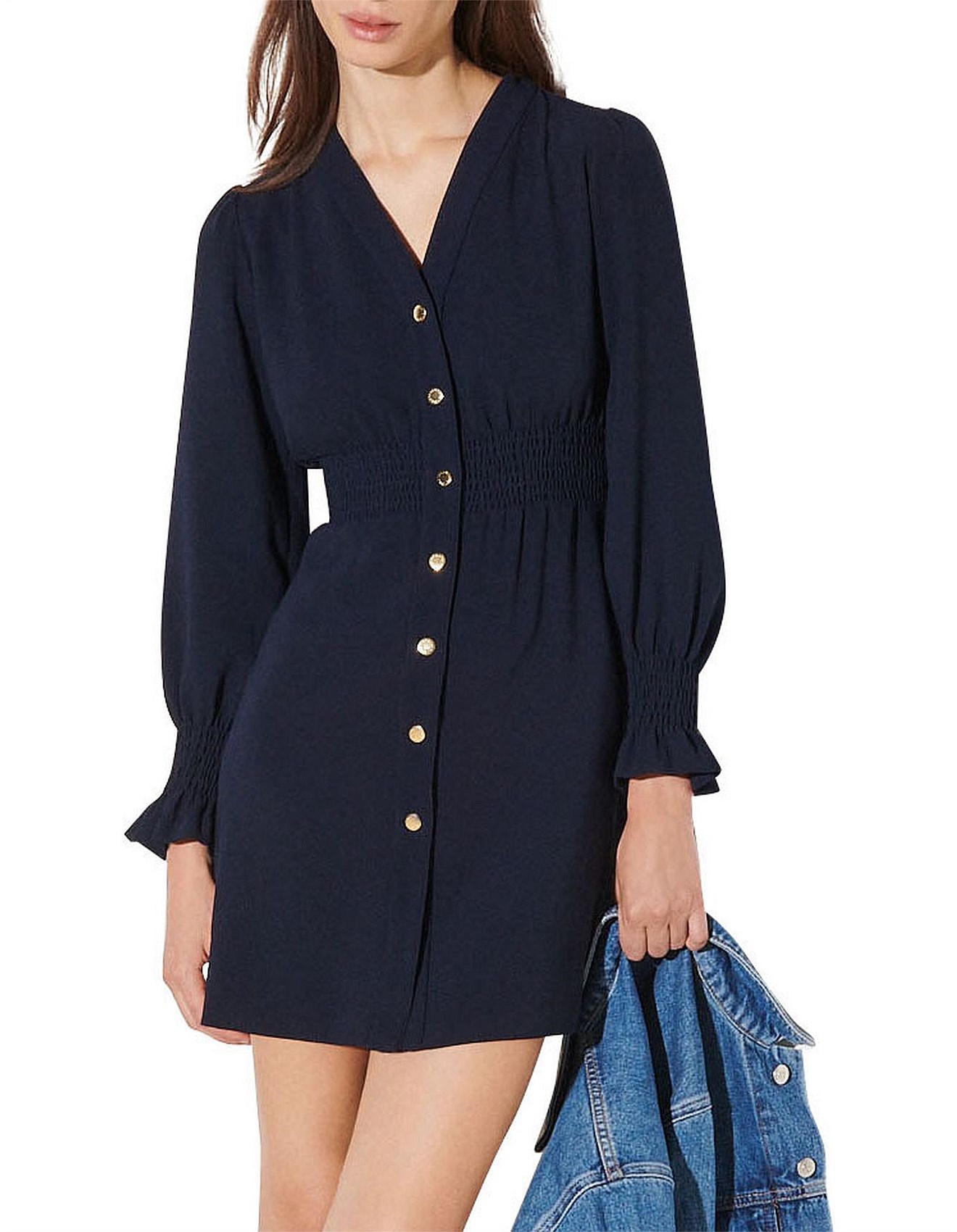 Robe Courte Sandro Robe Bleu Marine Mini Robe Sandro Marine Taille