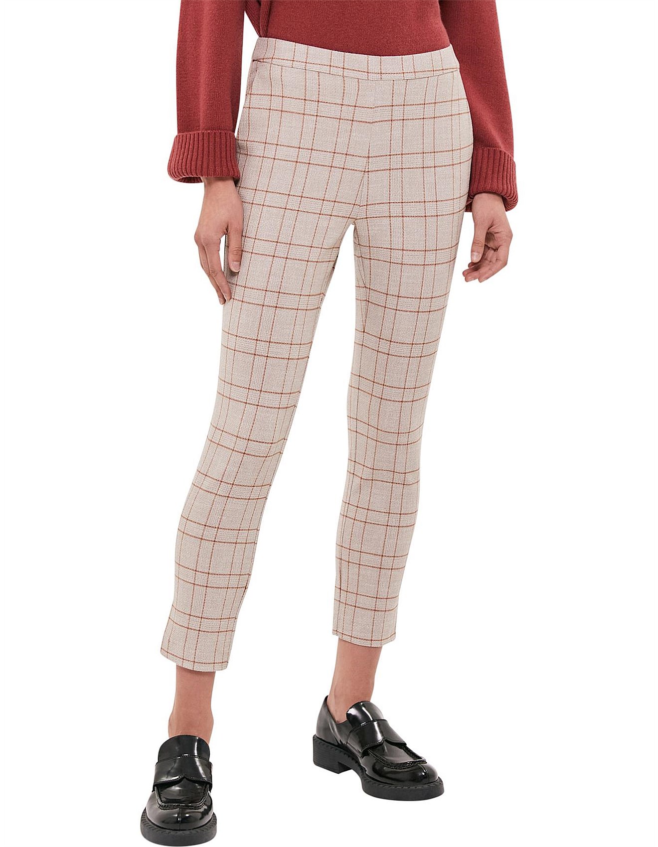 Saba Anastasia Check Pull On Pant David Jones