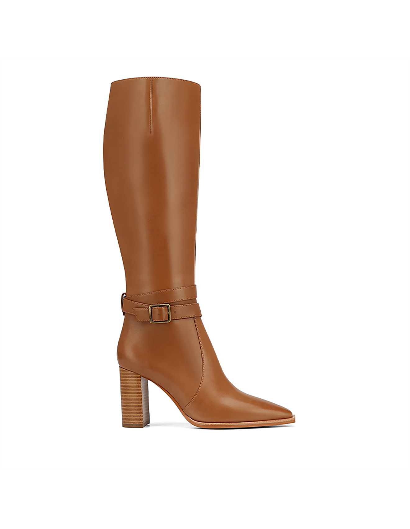 Wittner Hunny Hazel Leather Block Heel Long Boot David Jones - Main Image