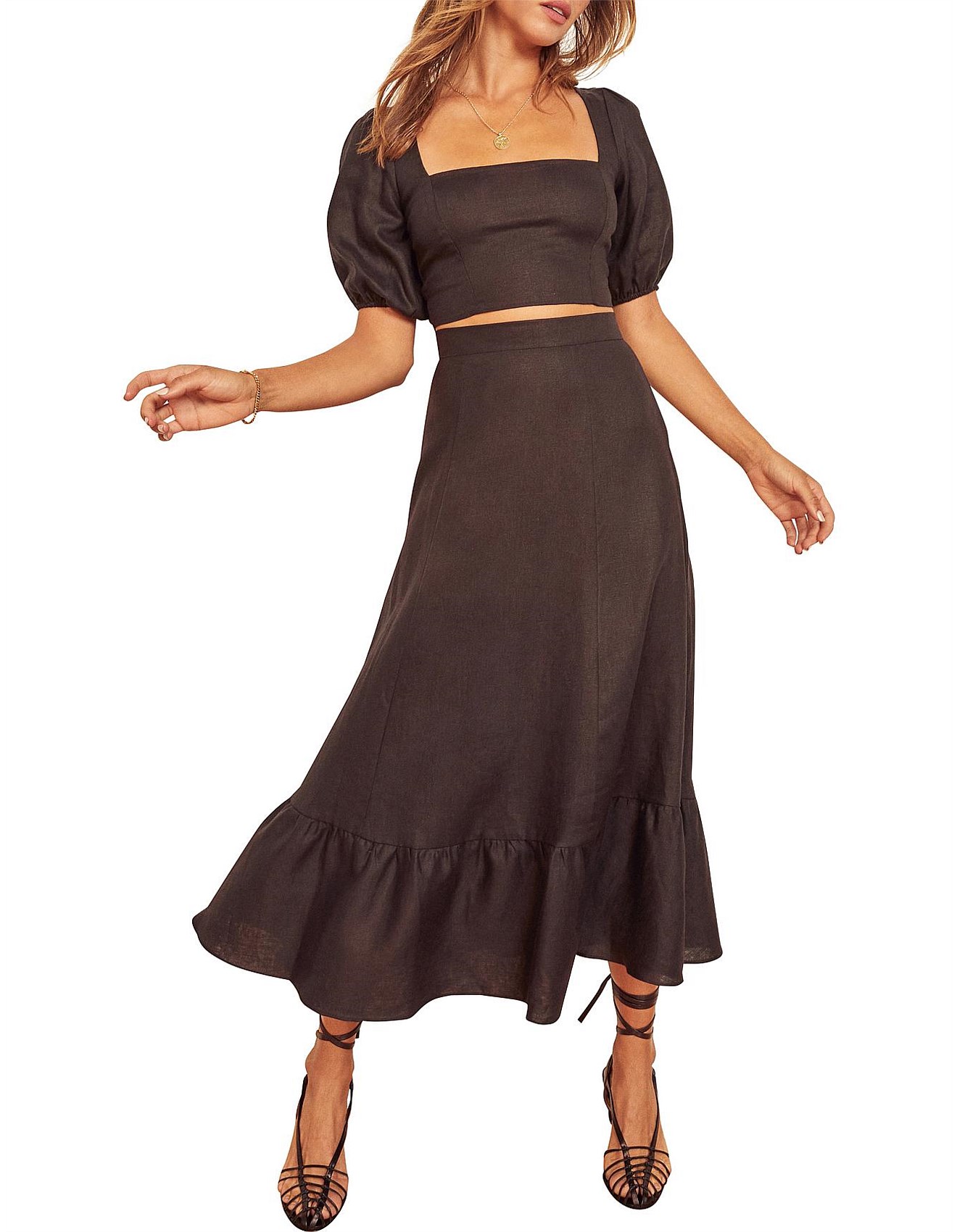 Reformation Yucca Linen Two Piece David Jones