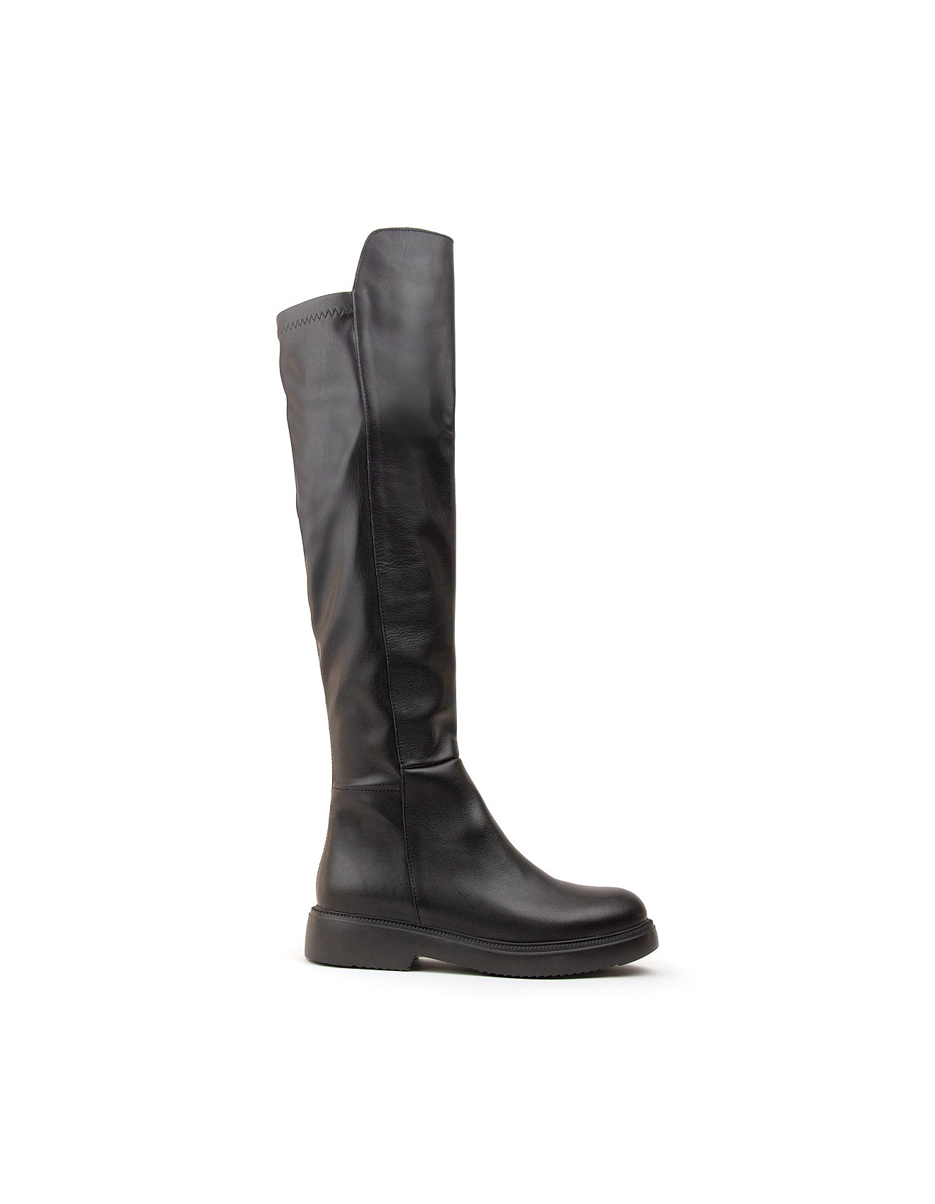 Edward Meller Front Zip Black Boots Edward Meller Black Square Toe