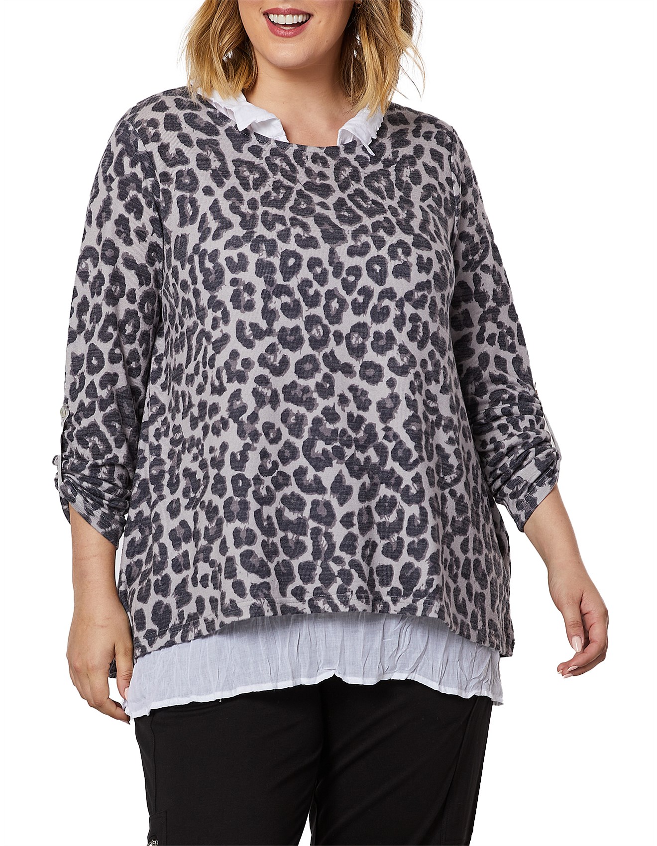 Clarity By Threadz Animal 2-in-1-knit | David Jones