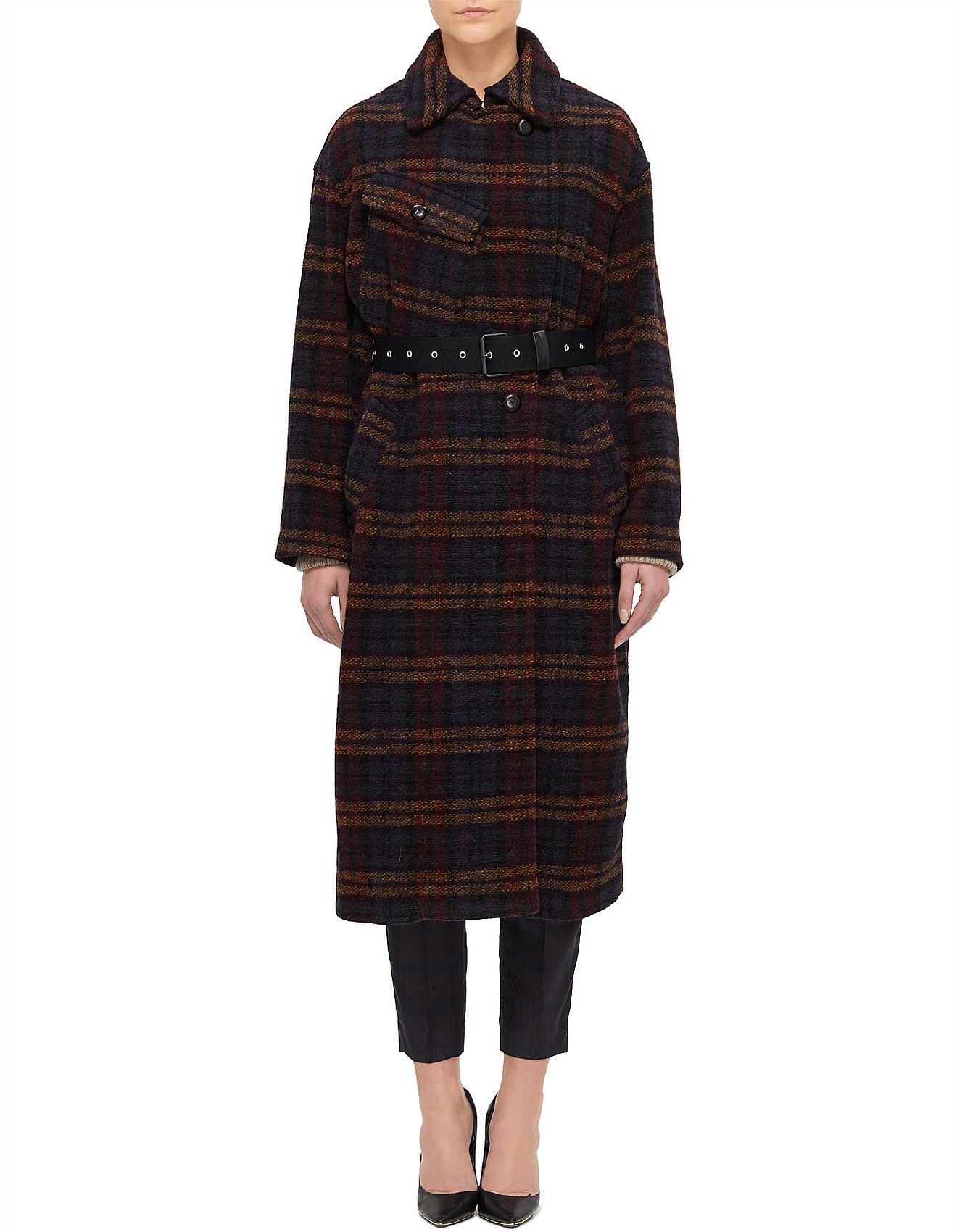 Etoile Manteau Isabel Marant Etoile Plaid Coat Isabel Marant