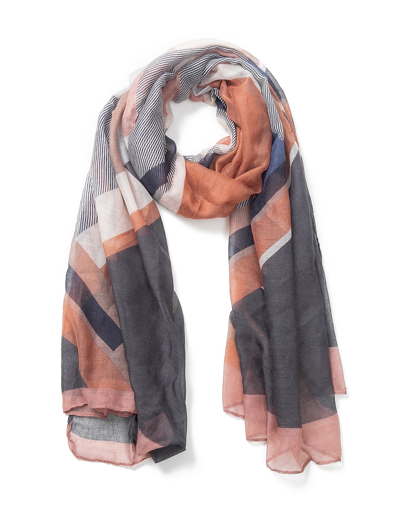 Gregory Ladner Geometric Print Scarf David Jones