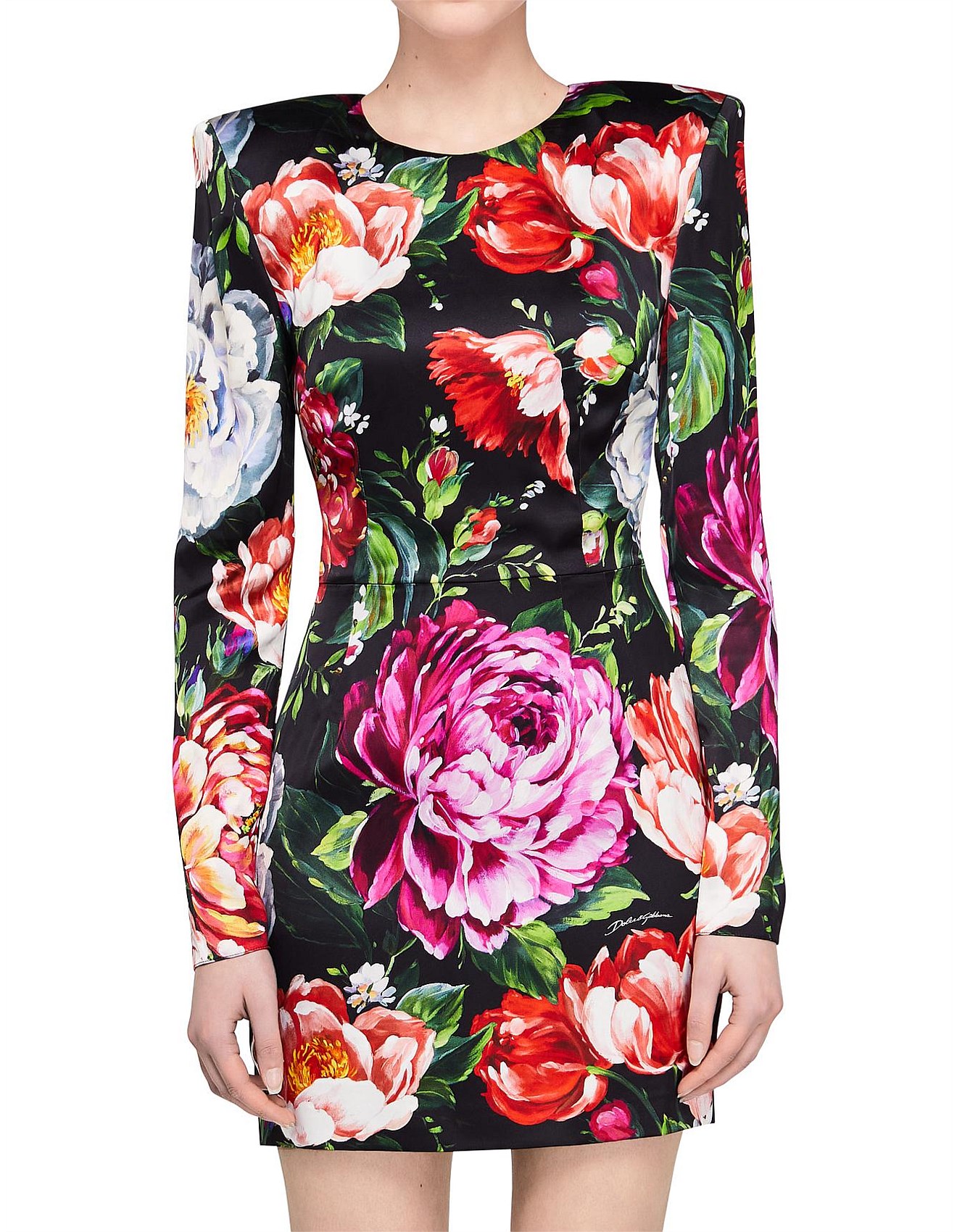 Dolce Gabbana Floral Dress Long Sleeve Dolce Gabbana Floral-print