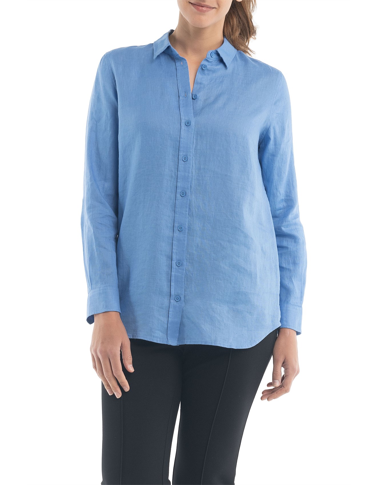 David Jones Women S Clothing 2026.David Jones Long Sleeve Linen Button Up Shirt | David Jones