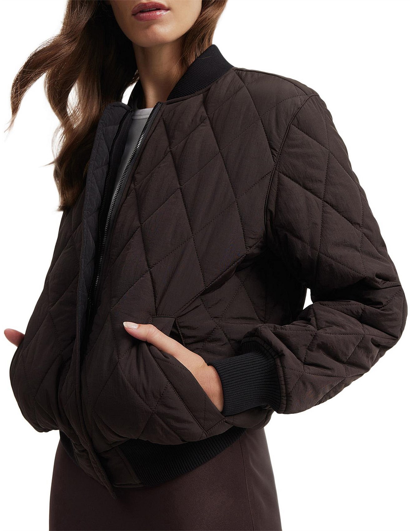 Country Road Relaxed Bomber Jacket David Jones