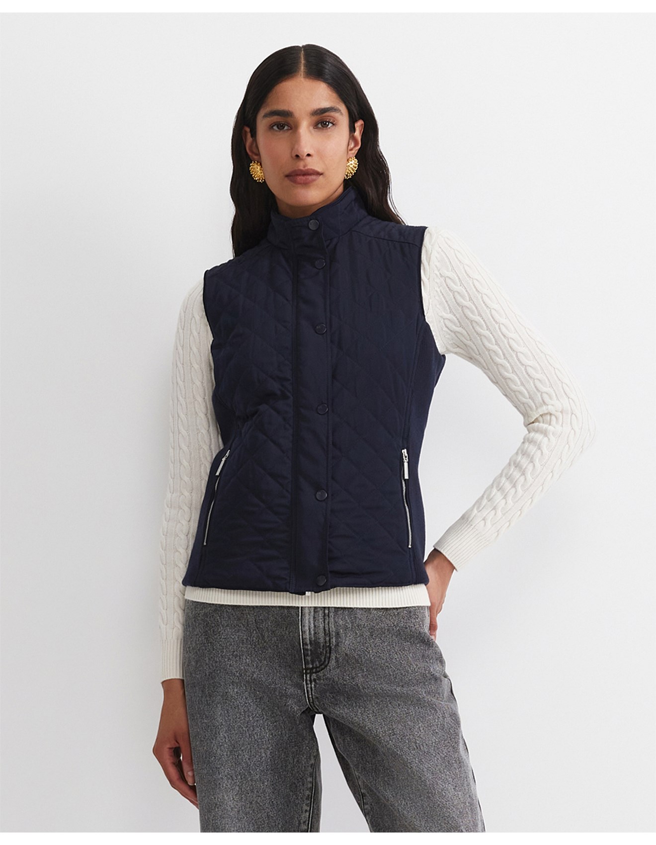 Sportscraft Vera Quilted Vest | David Jones