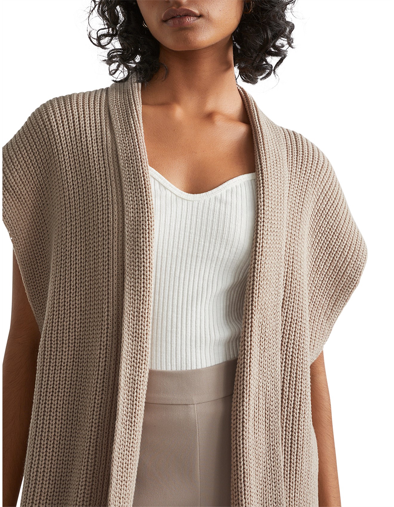 Na.e Handmade Wool Gilet トープ na.e ナエ ハンドメイド ウールジレ