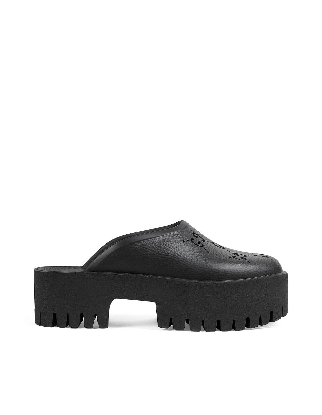 Gucci Women's Platform Sandal With Perforated G | David Jones