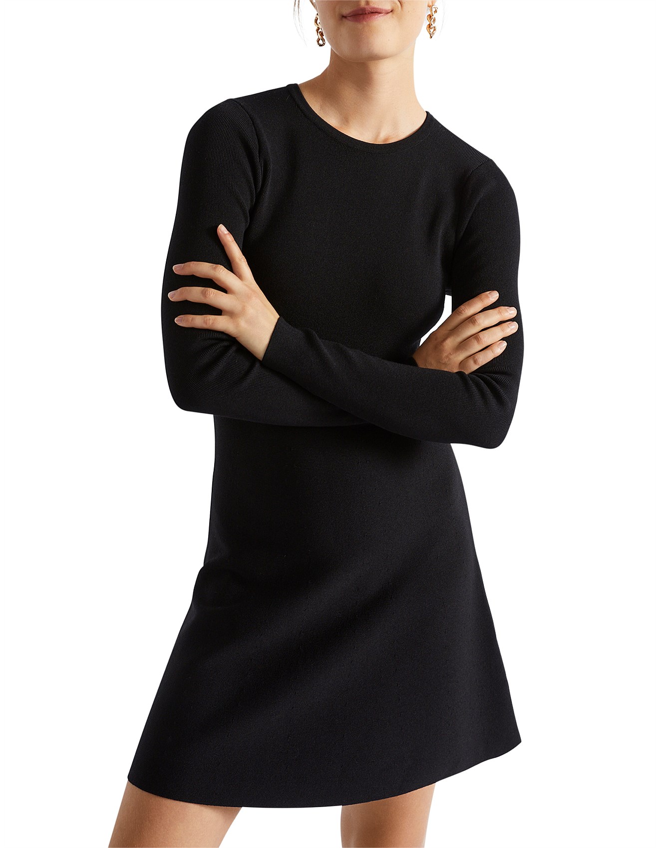 Seed Heritage Crepe Mini Shift Dress David Jones