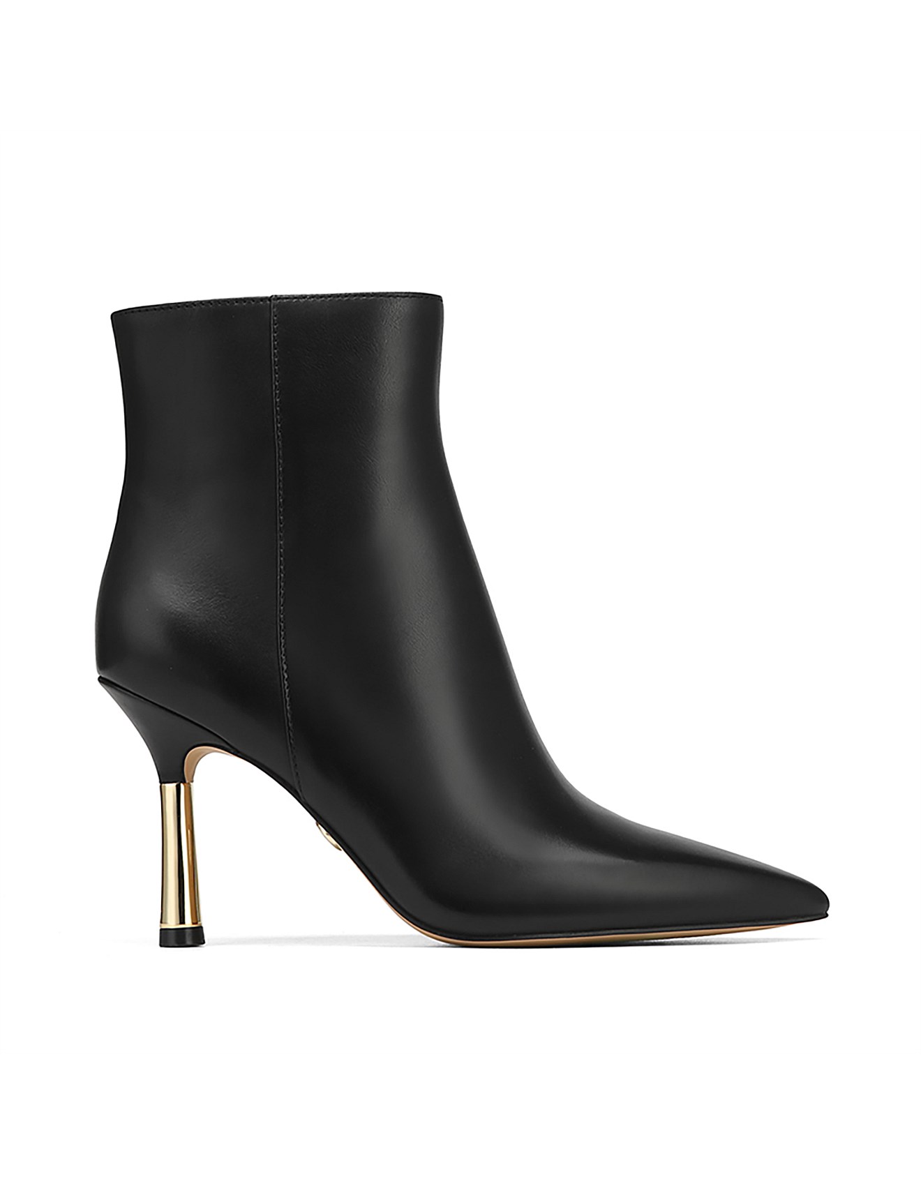 Wittner Black Leather Ankle Boots Stiletto Heel Wittner Hesta