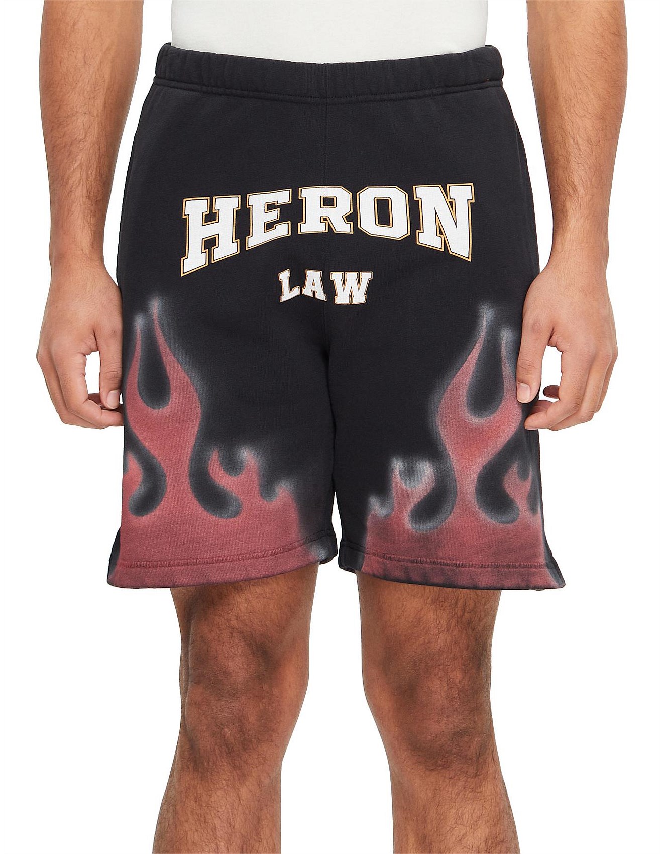 Heron Preston Heron Law Flames Sweatshorts David Jones