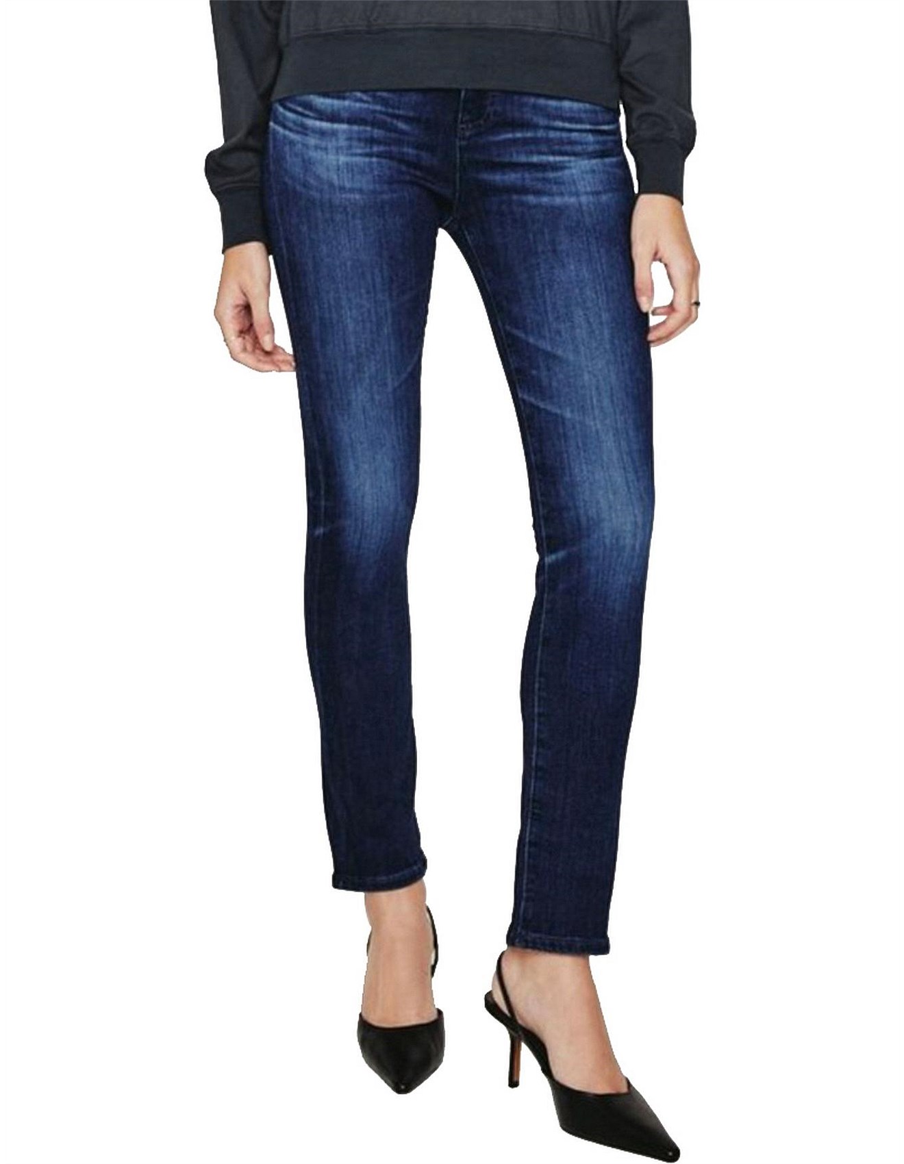 Ag Adriano Goldschmied Mari High Rise Slim Straight Jean David Jones