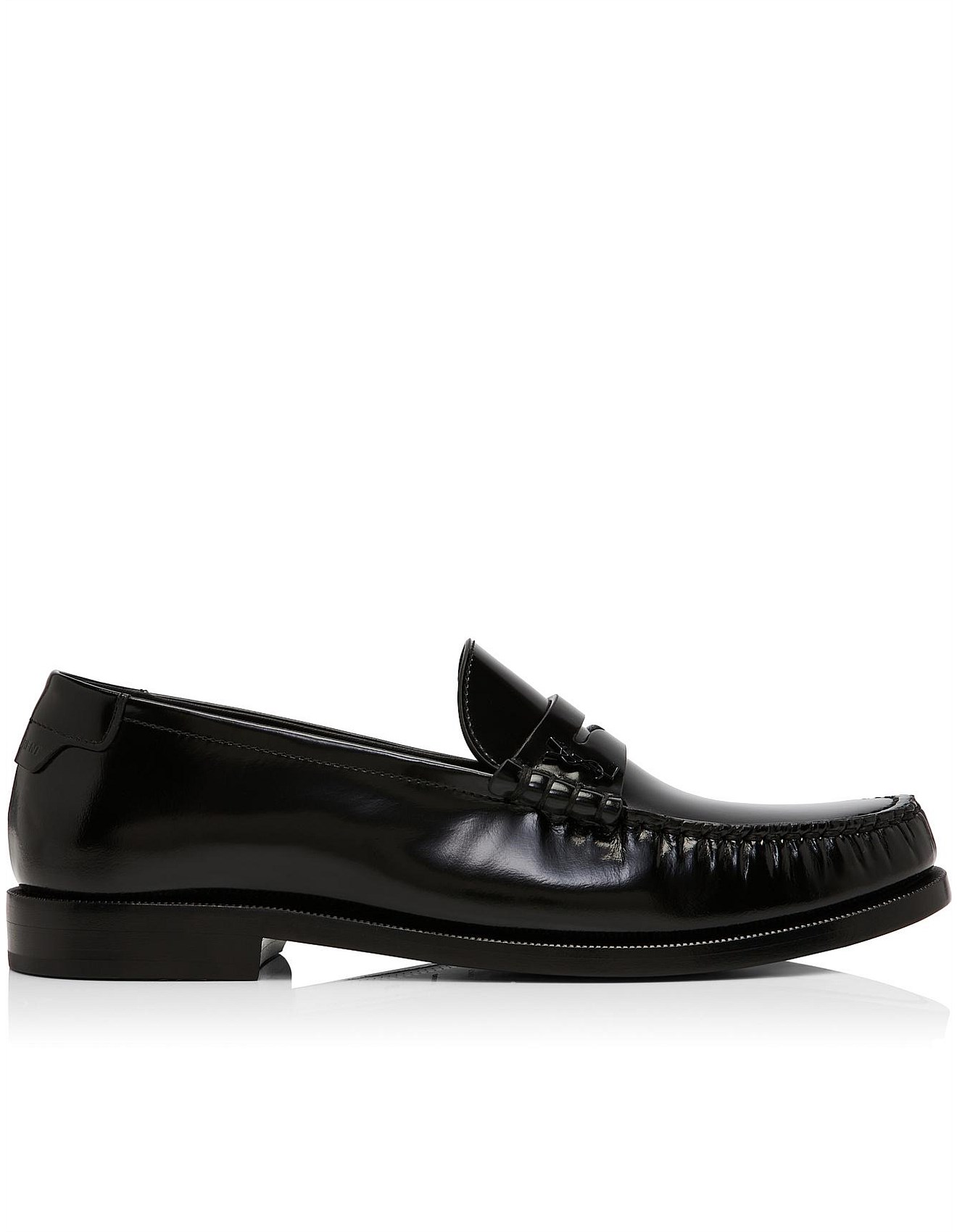 Saint Laurent Le Loafer 15 Mocassin Shiny Leather Slip-on | David