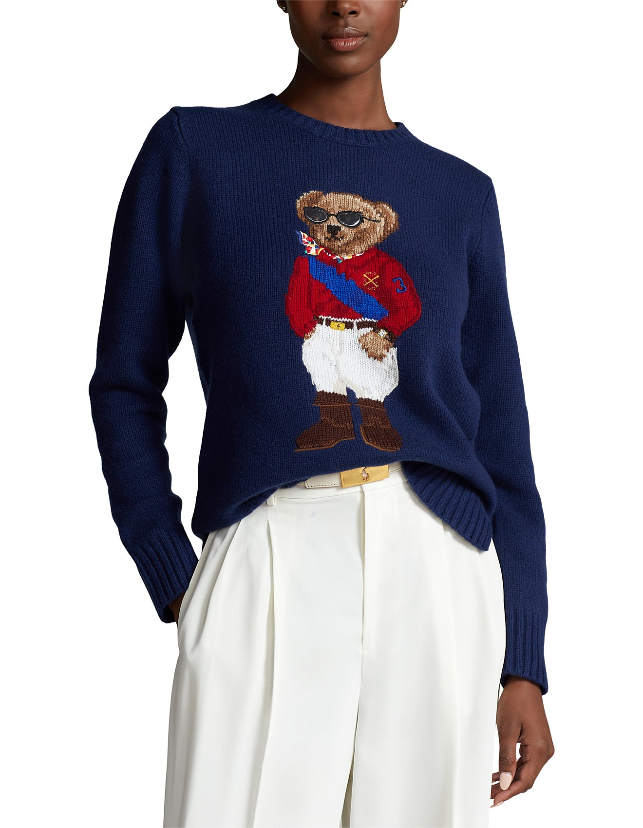 Polo Ralph Lauren Jockey Polo Bear Wool-cashmere Sweater David Jones