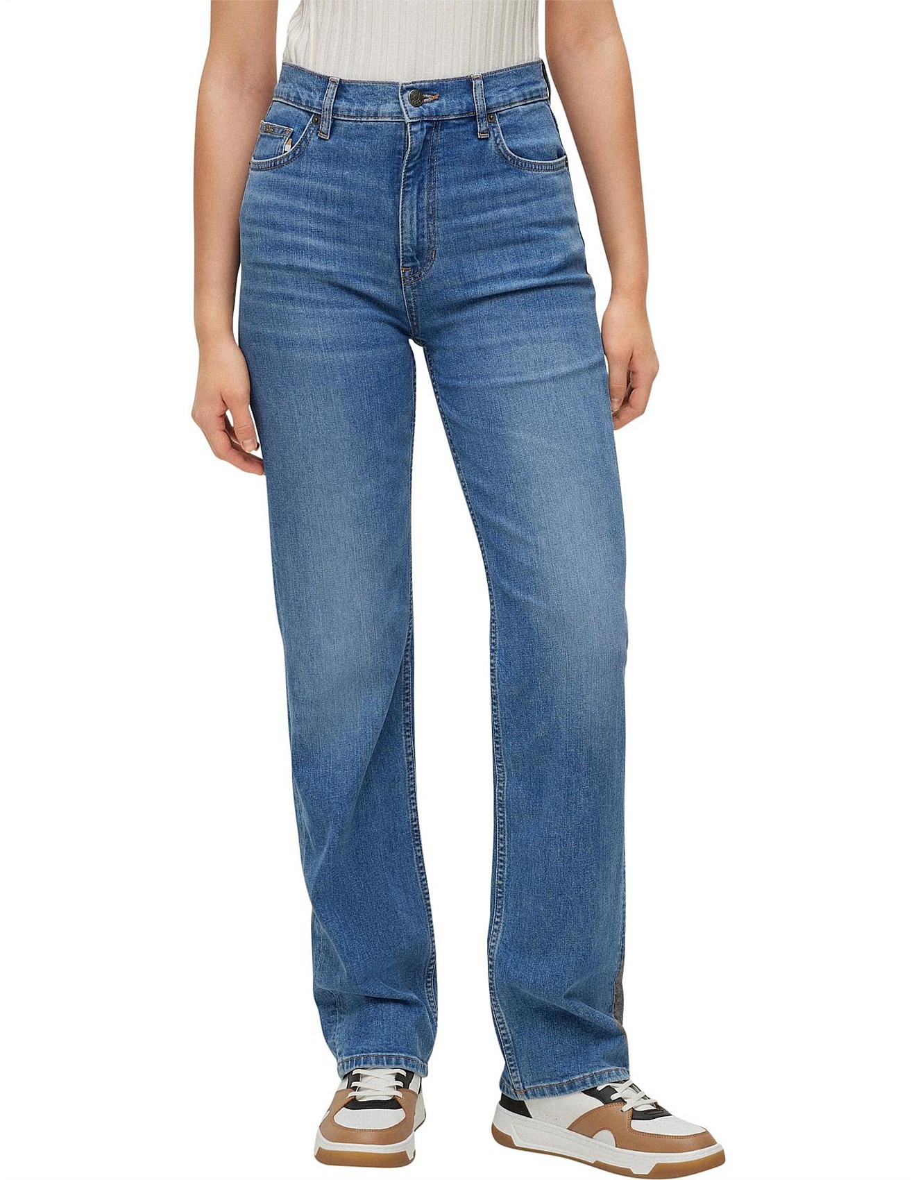 Boss High-waisted Comfort-stretch Denim Jeans David Jones