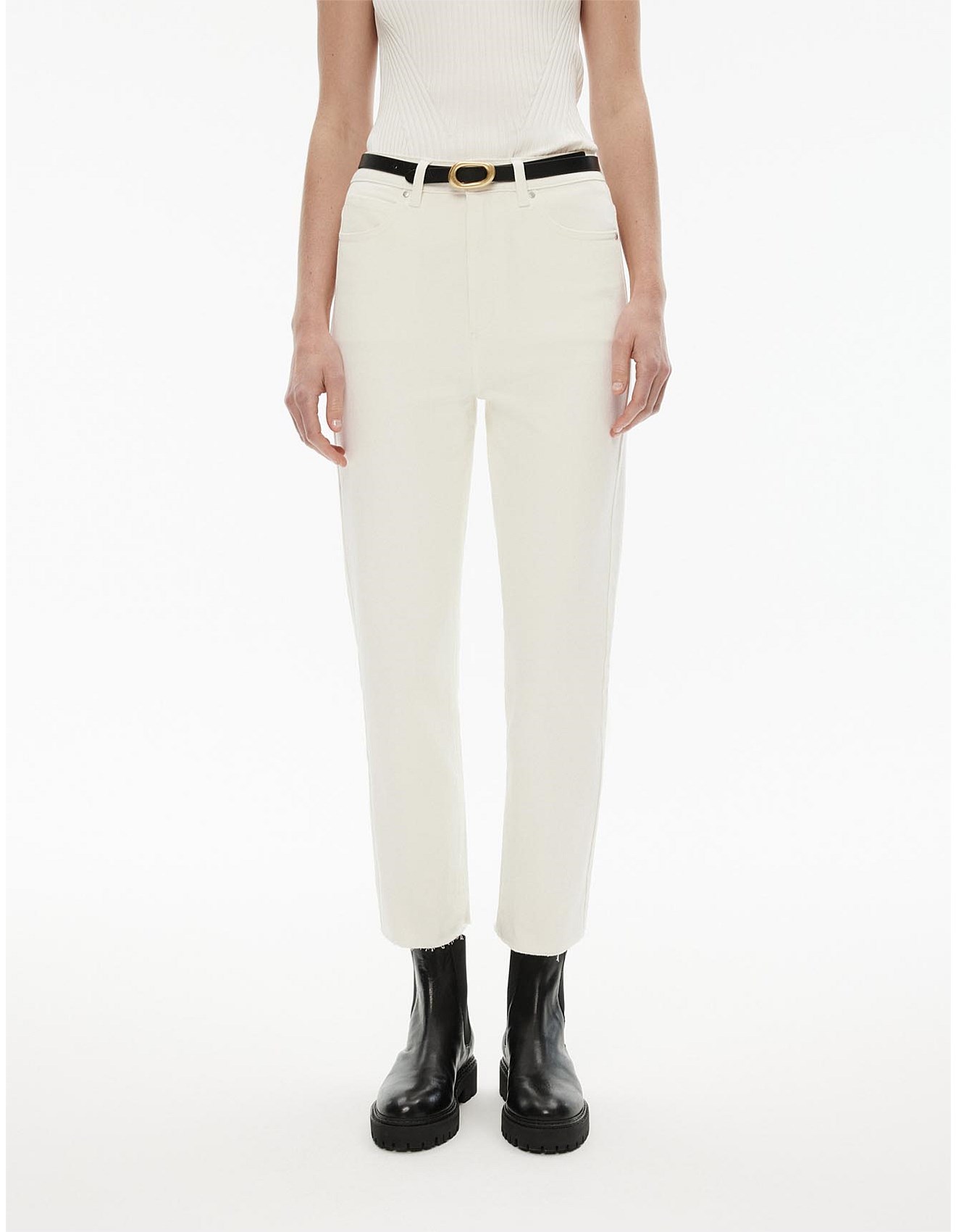 Contrast Witchery White Jeans Witchery High Waisted Contrast Jean