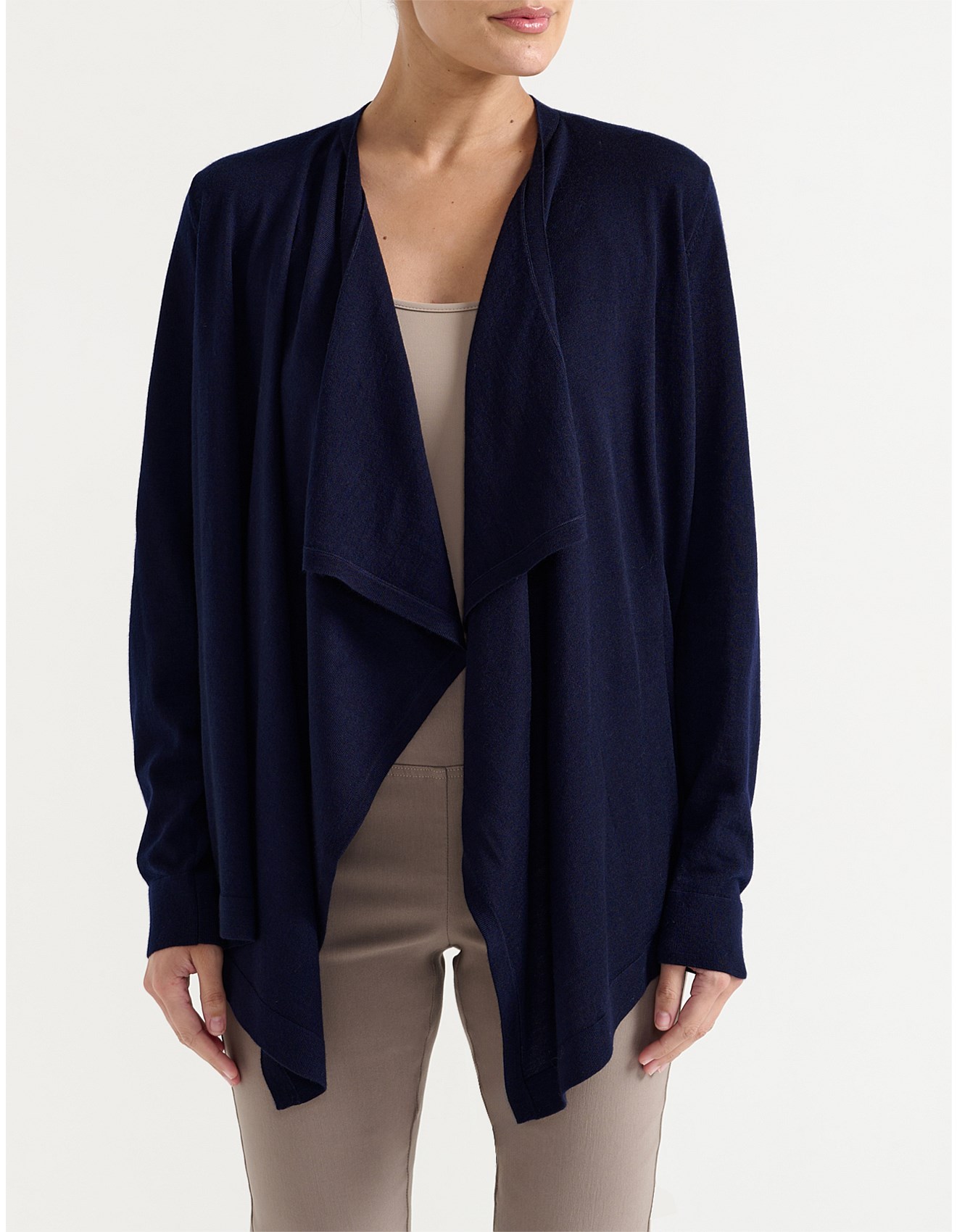 David Jones Ladies Clothing 2026.David Jones Collection Merino Waterfall Cardigan | David Jones