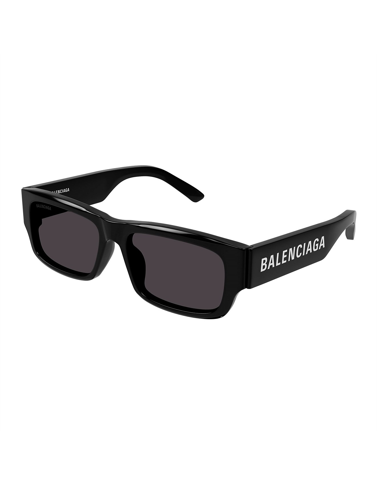 Balenciaga Black Rectangle Sunglasses