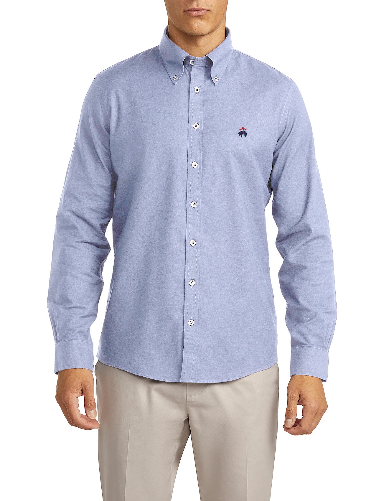 BROOKS BROTHERS / 長袖シャツ/--/コットン Brooks Brothers Long Sleeve Solid Oxford Milano Shirt | David Jones