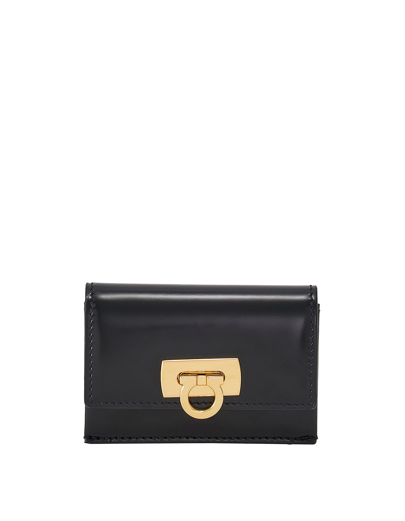 Ferragamo Credit Card Holder With Gancini Clasp David Jones