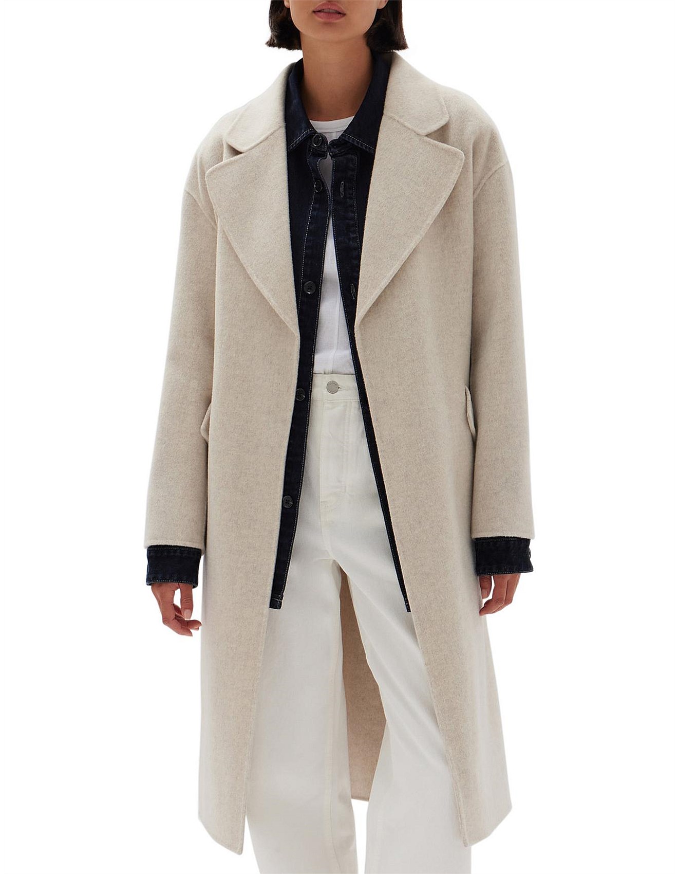 Assembly Label Sadie Single Breasted Wool Coat | David Jones