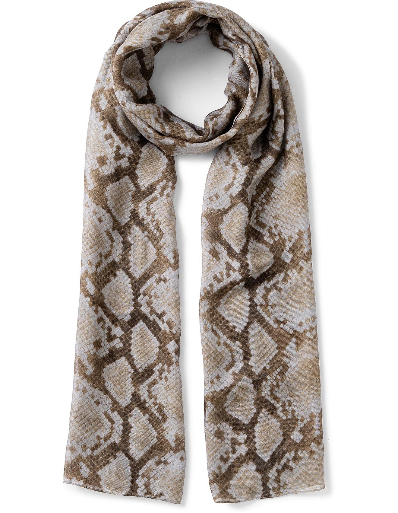 Trendy Scarf Snake Print Scarves Milana Snake Scarf David Jones