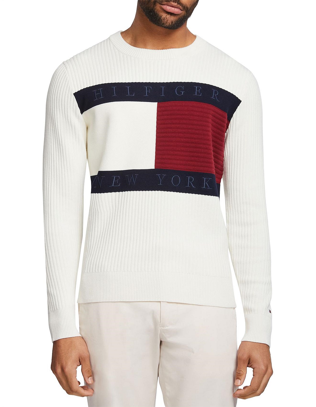 Tommy Hilfiger Hilfiger Structure Flag Crew David Jones