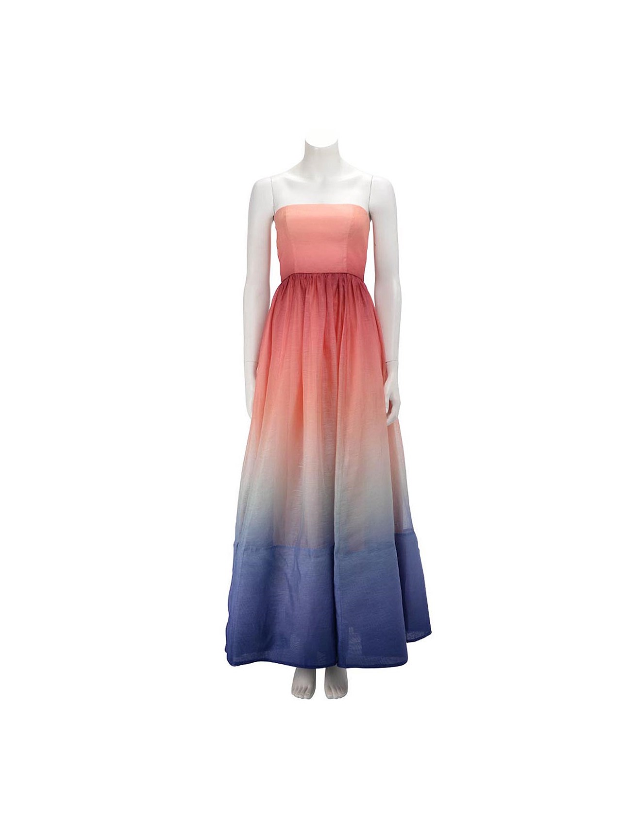 Blue Spinach Pre-loved Zimmermann Dawn Ombre Postcard Midi Dress