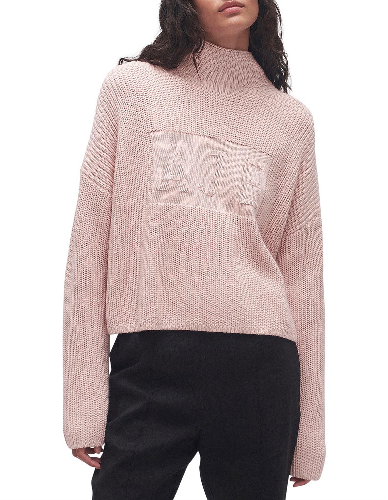 Aje Lou Logo Knit Jumper David Jones