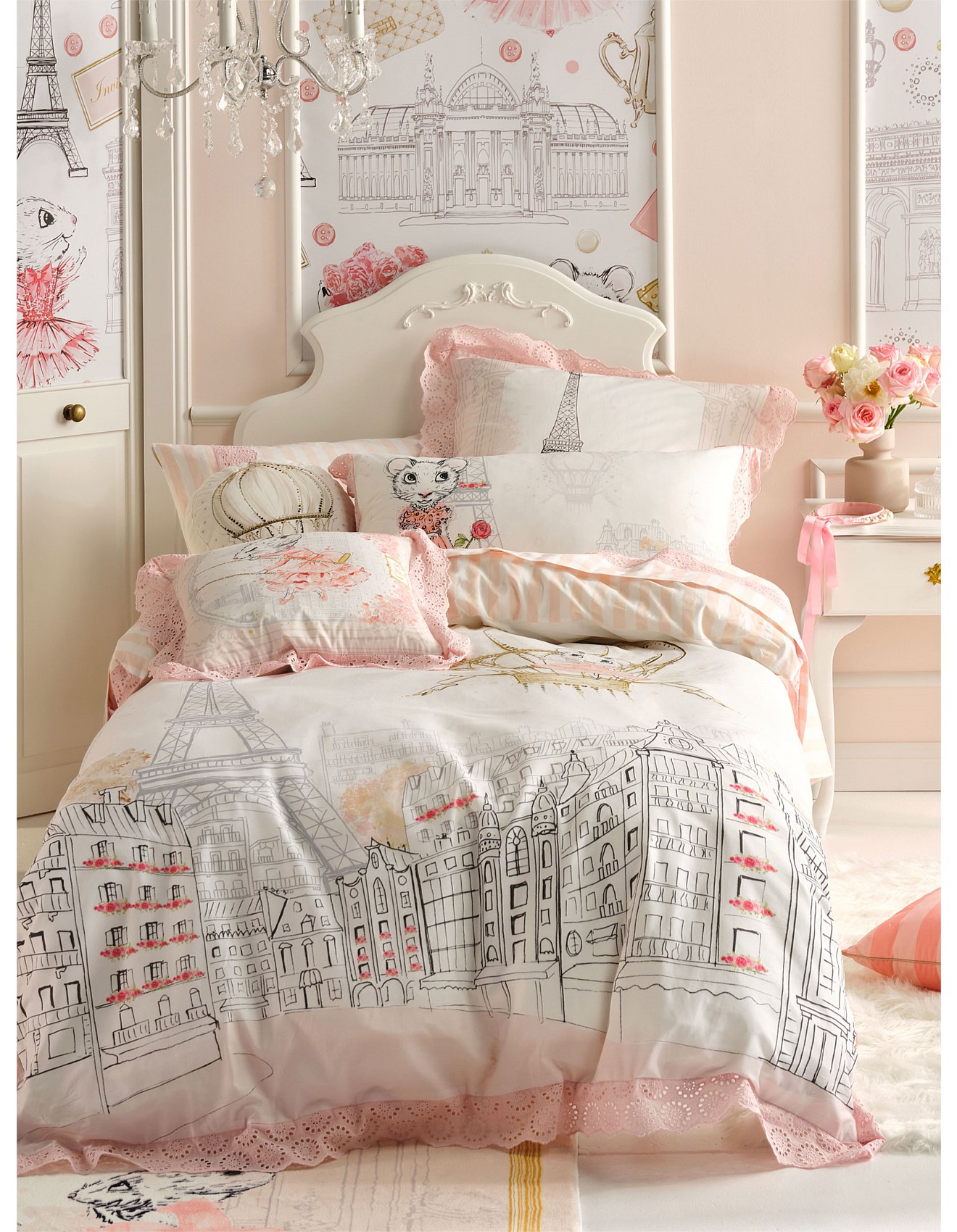 カーテン 1910s French Filet Lace Bed Cover カーテン 1910s French Filet Lace Bed Cover カーテン 1910s French