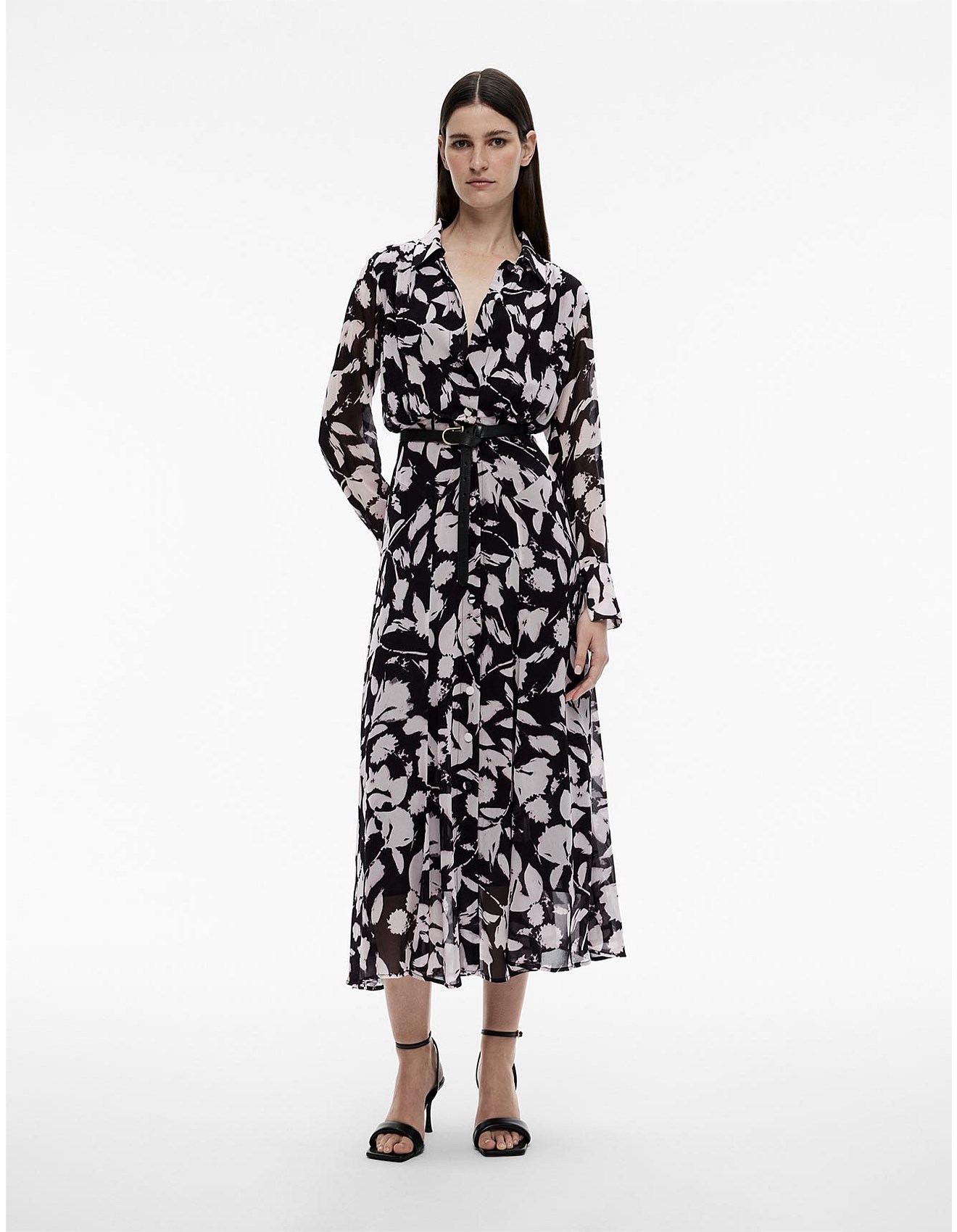 Witchery Abstract Textured Print Dress David Jones