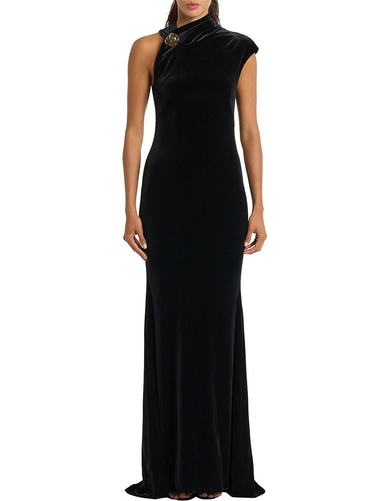 タグ付 carla カーラ Lady scallop dress-Black 1