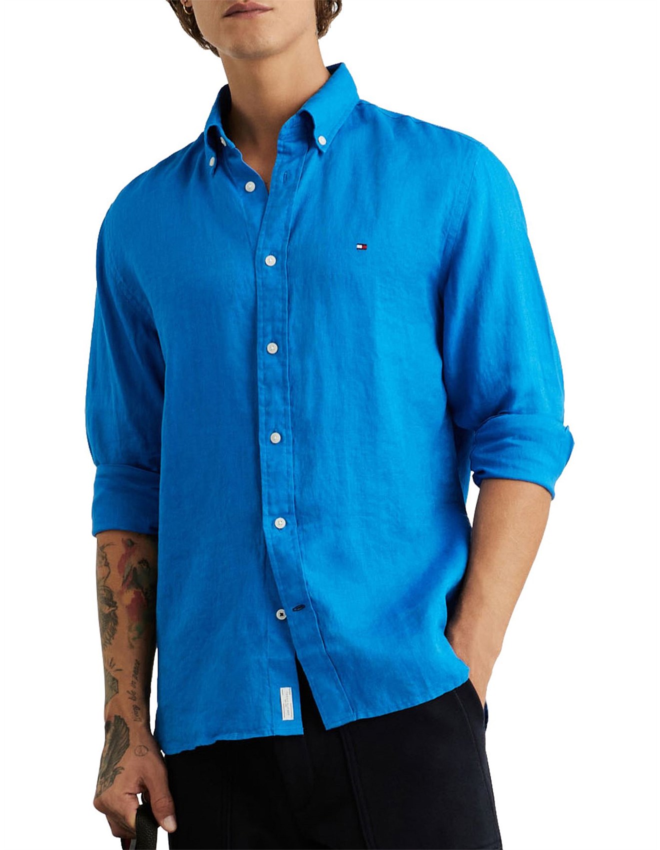 Tommy Hilfiger Wcc Premium Linen Shirt David Jones